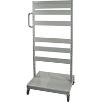 Mobile Tilt Bin Rack - Cart Only, Double-sided, 26-1/4" W x 22" D x 57-1/2" H Southpoint Industrial Supply