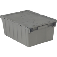 Contenants de distribution Flipak en plastique poly&eacute;thyl&egrave;ne (PE), 21,9" x 15,2" x 9,3", Gris Southpoint Industrial Supply
