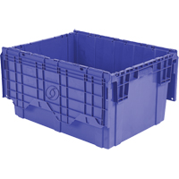Contenants de distribution Flipak en plastique poly&eacute;thyl&egrave;ne (PE), 27,9" x 20,9" x 15,2", Bleu Southpoint Industrial Supply
