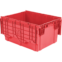 Contenants de distribution Flipak en plastique poly&eacute;thyl&egrave;ne (PE), 27,9" x 20,9" x 15,2", Rouge Southpoint Industrial Supply