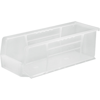 Bac transparent ultra empilable & suspendable, 5-1/2" la, 5" h x 14-3/4" p, Transparent Southpoint Industrial Supply
