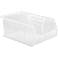 Clear-View Ultra Stack & Hang Bin, 8-1/4" W x 6" H x 13-5/8" D, Clear Southpoint Industrial Supply