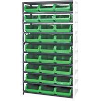 &eacute;l&eacute;ment de rayonnage avec bacs empilables, Acier, Bac Magnum, Capacit&eacute; 650 lb, 42" la x 76" h Southpoint Industrial Supply