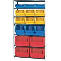 &eacute;l&eacute;ment de rayonnage avec bacs empilables, Acier, Bac Magnum, Capacit&eacute; 650 lb, 42" la x 76" h Southpoint Industrial Supply