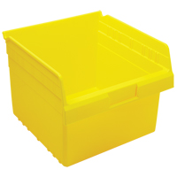 Store-Max Shelf Bins, 11-1/8" W x 8" H x 11-5/8" D, Yellow, 44 lbs. Capacity Southpoint Industrial Supply