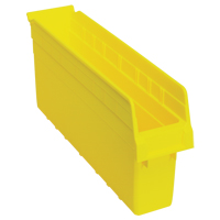 Store-Max Shelf Bins, 4-3/8" W x 8" H x 17-7/8" D, Yellow, 56 lbs. Capacity Southpoint Industrial Supply