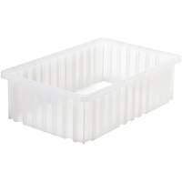 Contenant Divider Box, Plastique, 16,5" la x 10,875" p x 5" h, Gris Southpoint Industrial Supply