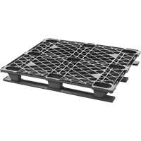 Stackable Plastic Pallet, 4-Way Entry, 48" L x 40" W x 5-3/5" H CG031 | Southpoint Industrial Supply