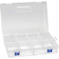 Plastic Compartment Box, 7.75" W x 11.75" D x 2.2" H, 10 Compartments Southpoint Industrial Supply