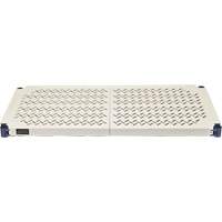 &eacute;tag&egrave;re en fils m&eacute;talliques avec tablettes en plastique, Cadre en fils m&eacute;talliques avec tablettes en plastique, Sans boulons, Capacit&eacute; 600 lb, 30" la x 72" h x 18" p Southpoint Industrial Supply