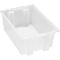 Contenant robuste Stack & Nest, 8" x 13,5" x 19,5", Transparent Southpoint Industrial Supply