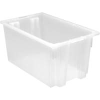 Contenant robuste Stack & Nest, 12" x 19,5" x 23,5", Transparent Southpoint Industrial Supply