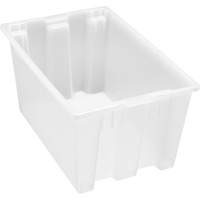 Contenant robuste Stack & Nest, 15" x 19,5" x 29,5", Transparent Southpoint Industrial Supply