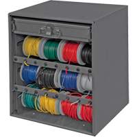 Wire and Terminal Storage Cabinet, Steel, 1 Drawers, 15-9/16" x 11-7/8" x 16-3/8", Grey Southpoint Industrial Supply