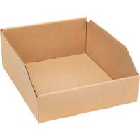 Deep Corrugated Parts Bins, 9-3/4" W x 11-1/4" D x 4-1/2" H, Beige Southpoint Industrial Supply