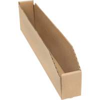 Deep Corrugated Parts Bins, 2-7/8" W x 17-1/4" D x 4-1/2" H, Beige Southpoint Industrial Supply