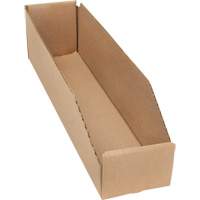 Deep Corrugated Parts Bins, 3-3/4" W x 17-1/4" D x 4-1/2" H, Beige Southpoint Industrial Supply
