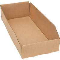 Deep Corrugated Parts Bins, 7-3/4" W x 17-1/4" D x 4-1/2" H, Beige Southpoint Industrial Supply