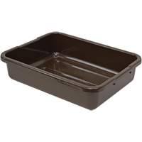 All-Purpose Ribbed-Bottom Storage Tub, 5" H x 15" D x 21" L, Plastic, Brown CG210 | Southpoint Industrial Supply