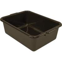 All-Purpose Flat-Bottom Storage Tub, 7" H x 15" D x 21" L, Plastic, Brown CG213 | Southpoint Industrial Supply