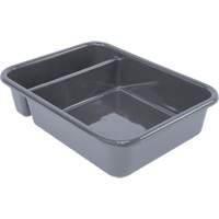 All-Purpose Compartmentalized Storage Tub, 5" H x 15" D x 20" L, Plastic, Grey CG220 | Southpoint Industrial Supply