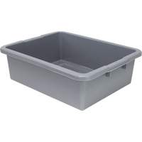 All-Purpose Ribbed-Bottom Storage Tub, 7" H x 17" D x 22" L, Plastic, Grey CG227 | Southpoint Industrial Supply