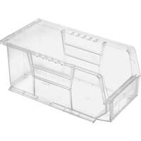 Crystal Clear Ultra Bins, 5-1/2" W x 5" H x 10-7/8" D, Clear Southpoint Industrial Supply