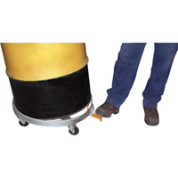 Chariots &agrave; inclinaison pour baril, Acier, Capacit&eacute;e 900 lb, Diam&egrave;tre 23-1/2", Roue en Caoutchouc rigide Southpoint Industrial Supply