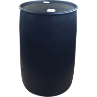 Polyethylene Drums, 55 US gal (45 imp. gal.), Closed Top, Black DC530 | Southpoint Industrial Supply