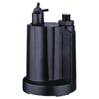 Submersible Utility Pump, 1/3 HP, 2160 GPH, 115 V, 4 A Southpoint Industrial Supply