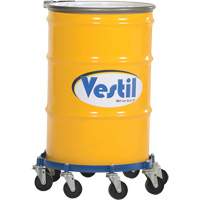 Octagon Drum Dolly, Steel, 2000 lbs. Capacity, 27-1/16" Diameter, Cast Iron Casters Southpoint Industrial Supply