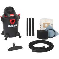Aspirateur d'atelier s&eacute;rie bricolage & atelier, Secs-humides, 3,5 CV, 6 gal. US (22,7 litres) Southpoint Industrial Supply