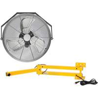 Industrial Workstation Fan Kit with Double Locking Arm, 18" Dia., 3 Speeds Southpoint Industrial Supply