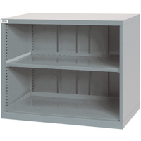 Shelf Cabinets, Steel, 33-1/2" H x 40-1/4" W x 22-1/2" D, Light Grey Southpoint Industrial Supply