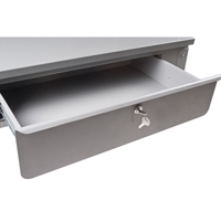 Wall-Mounted Shop Desk, 34-1/2" W x 28" D x 31" H, Grey Southpoint Industrial Supply