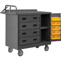 Armoire d'&eacute;tabli mobile avec bacs, Acier Surface Southpoint Industrial Supply