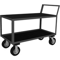 Low Profile Instrument Cart, 2 Tiers, 24-1/4" W x 39" D x 40-15/16" H, 1200 lbs. Cap. Southpoint Industrial Supply