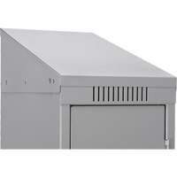 Clean Line Lockers, 2 -tier, Bank of 4, 48" x 18" x 78", Steel, Beige, Rivet (Assembled) Southpoint Industrial Supply
