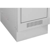 Clean Line Lockers, 2 -tier, Bank of 4, 48" x 18" x 76", Steel, Charcoal, Rivet (Assembled) Southpoint Industrial Supply