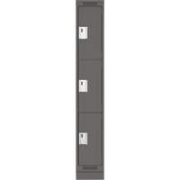 Casiers Clean Line, 3 niveaux, 12" x 18" x 76", Acier, Charbon, Rivet (assembl&eacute;) Southpoint Industrial Supply