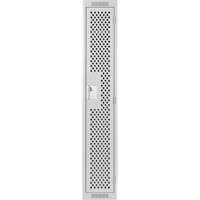 Clean Line Lockers, 12" x 12" x 72", Steel, Grey, Rivet (Assembled), Perforated Southpoint Industrial Supply