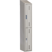 Concorde Heavy-Duty Lockers, 2 -tier, 12" x 18" x 78", Steel, Grey, Welded (Assembled) Southpoint Industrial Supply