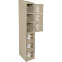 Assembled Lockerettes Clean Line™ Perforated Economy Lockers FJ580 | Southpoint Industrial Supply