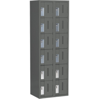 Casiers robustes Concorde, 6 niveaux, Bloc de 2, 24" x 18" x 72", Acier, Charbon, Soud&eacute; (assembl&eacute;) Southpoint Industrial Supply