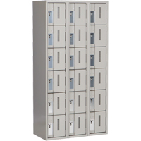 Concorde Heavy-Duty Lockers, 6 -tier, Bank of 3, 36" x 18" x 72", Steel, Grey, Welded (Assembled) Southpoint Industrial Supply
