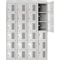 Assembled Clean Line™ Perforated Economy Lockers FL355 | Southpoint Industrial Supply