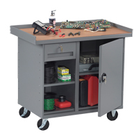 Mobile Workbench Cabinet, Laminate Surface FL652 | Southpoint Industrial Supply