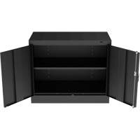 Standard Desk-High Cabinet, Steel, 30" H x 36" W x 18" D, Black FL775 | Southpoint Industrial Supply