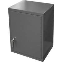 Wall-Mounted Cabinet, 27" H x 13-11/16" W x 18" D, 2 Shelves, Steel, Grey Southpoint Industrial Supply