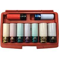 Jeu de douilles &agrave; chocs principales &agrave; paroi mince, 9 Morceaux, Prise de 1/2" Southpoint Industrial Supply